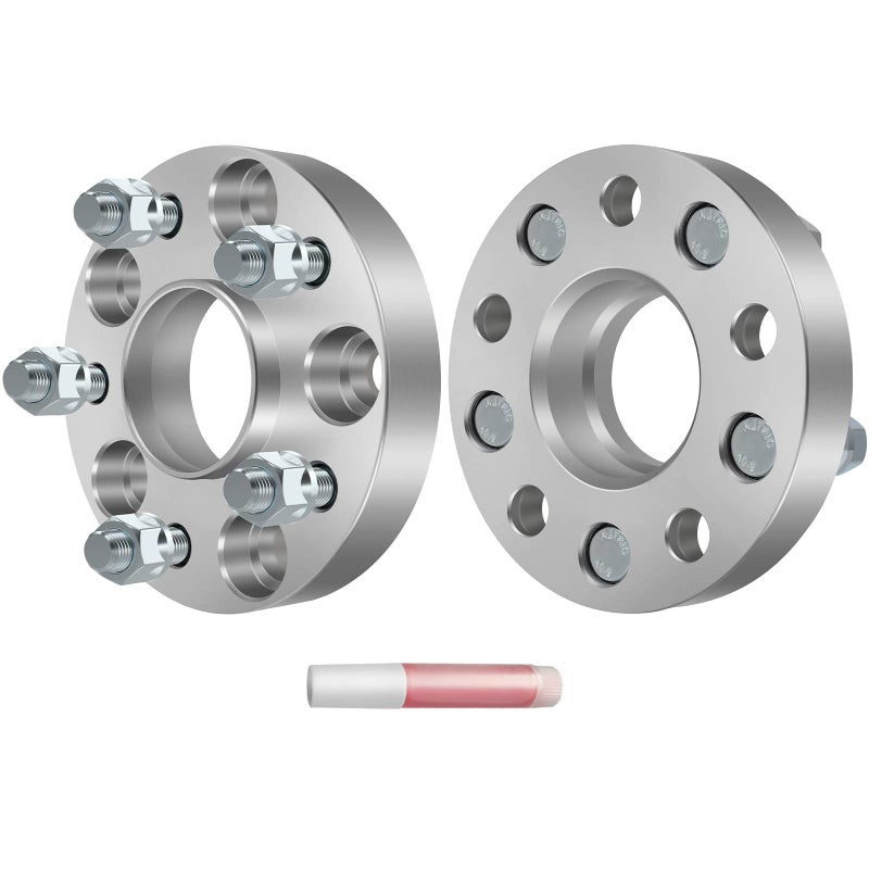 ECCPP 2X 1 inch 5x4.5 Hubcentric Wheel Spacers 5 Lug 5x114.3 to 5x114.3mm 64.1mm Hub Fits for 2006-2015 for Honda Civic 1997-2016 for Honda CR-V with 12x1.5 Studs - Image 1